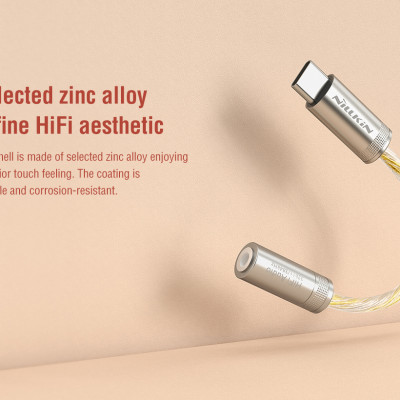 Cáp Chuyển Type-C To 3.5mm NILLKIN Hifi Decode Headphone Amplifier PRO - Hàng Nhập Khẩu