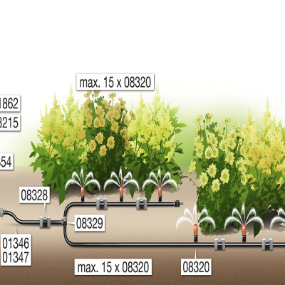Bộ 2 cút nối chữ T 1/2" (13mm) Gardena 08329-20