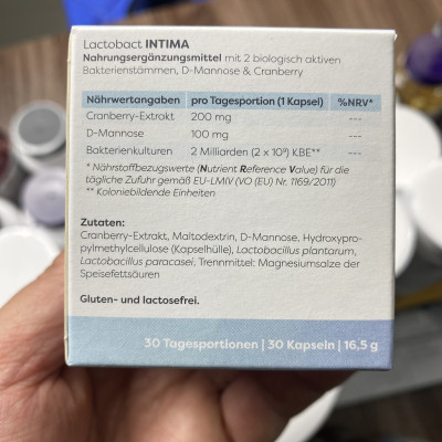 Lactobact Intima – Viên Uống Men Vi Sinh Cho Phụ Nữ – Hỗ Trợ Cân Bằng Hệ Vi Sinh – Hàng Công Ty Nhập Khẩu