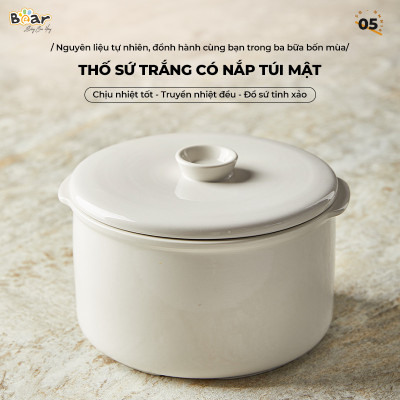 Nồi Nấu Cháo, Nấu chậm 1.6L Bear SB-NNC16 270W - Hàng chính hãng
