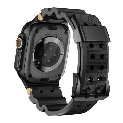 Dây Silicone Đầu Nối Kim Loại Sport cho Apple Watch Ultra 1/2 & Apple Watch Series 4/5/6/7/8/9/SE/10 Size 44/45/46/49mm - Hàng Chính Hãng