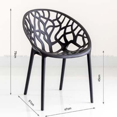 Ghế nhựa sân vườn hiện đại ( nhiều màu)