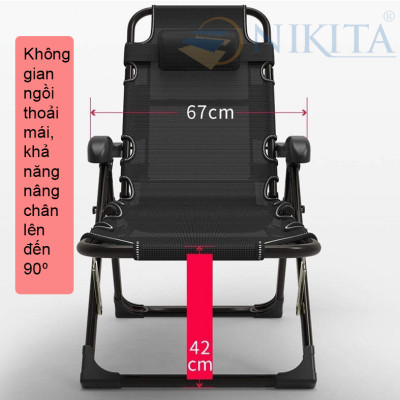Ghế xếp thư giãn văn phòng - chính hãng NIKITA 2036