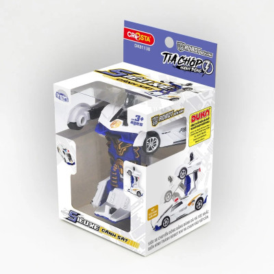 Đồ Chơi Robot Biến Hình Tia Chớp Hành Động - Siêu Xe Cảnh Sát - Cresta DK81138
