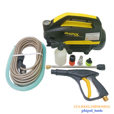 Máy rửa xe công suất 2300W PHIPOL TOOLS QXJ02 xịt rửa đa năng tiện lợi thiết kế nhỏ gọn - Hàng Chính Hãng