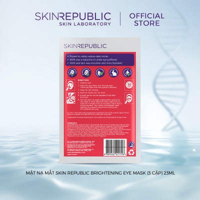Mặt nạ mắt Skin Republic Brightening Eye Mask (3 cặp) 23ml