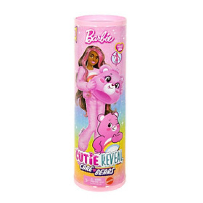 Đồ Chơi Búp Bê Barbie Cutie Reveal - Gấu Care Bear Hồng Vui Vẻ BARBIE JCN95/JCN93