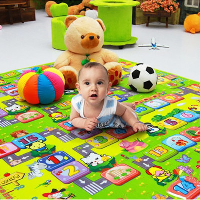 Thảm xốp Maboshi MINIIN cao cấp, Thảm 2 mặt cho bé vừa học vừa chơi (1m8 x 2m) - Giao mẫu ngẫu nhiên