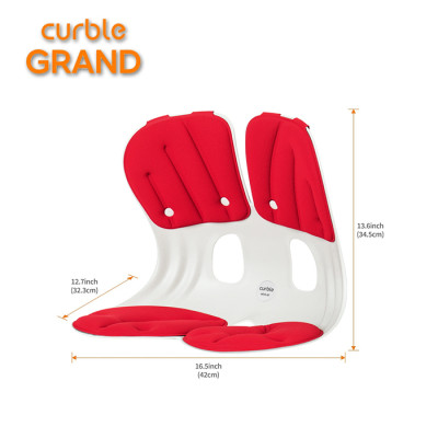 [Hàng chính hãng Curble Ablue] Combo 2 Ghế chỉnh dáng ngồi đúng, chống gù Curble Grand - Premium Model. Phù hợp mọi đối tượng cân nặng từ 65kg (Nam, Nữ) - Made in Korea. 3 màu tuỳ chọn