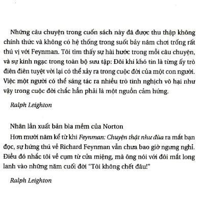 Sách - Khoa Học Khám Phá - Feynman Chuyện Thật Như Đùa (Tái Bản 2024)