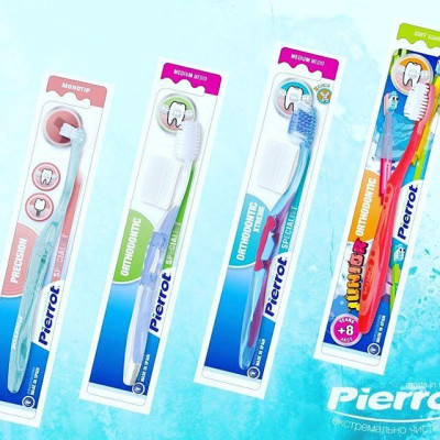 [ Mua 2 tặng 1 set kit ] Pierrot Bàn chải dành cho người niềng răng