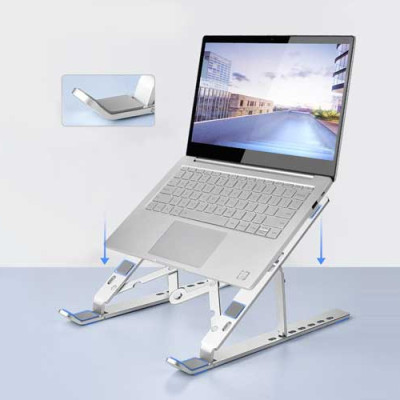 Đế Tản Nhiệt Cao Cấp Dành Cho Macbook, Laptop - Thiết Kế Sang Trọng - Tiện Lợi Cho Việc Mang Theo - Tùy Chỉnh Độ Cao Và Gấp Gọn - Chất Liệu Hợp Kim Nhôm - Hàng Chính Hãng - VinBuy