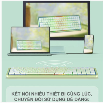 Bàn phím cơ không dây Dual mode Newmen Mama SK01 - Hàng chính hãng