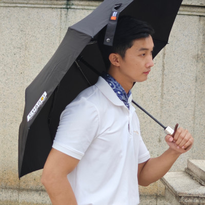 Dù tự động gấp gọn Nason Umbrella Chagoi cán gỗ hiếm, khắc tên, logo dát vàng, dù gấp gọn che nắng che mưa chống tia UV 