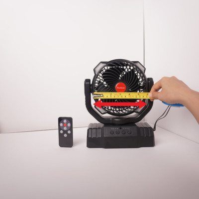 Quạt Tích Điện Yoobao F8 PRO - 10.000mAh | Điều Khiển Từ Xa | Xoay 360° | Đèn LED | Sạc Dự Phòng - Hàng chính hãng