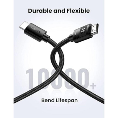 Ugreen UG40102HD119TK 3M 4K 60Hz màu đen Cáp hdmi - HÀNG CHÍNH HÃNG
