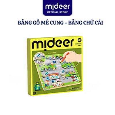 Bảng gỗ mê cung, bảng chữ cái cho bé Mideer Magnetic Maze · Parking Lot
