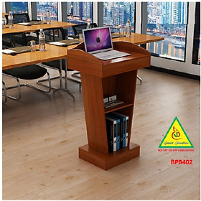 Bục phát biểu gỗ MDF, bục phát biểu BPB402 - NỘI THẤT LẮP RÁP VIENDONGADV