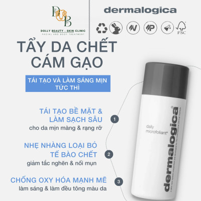 Bột tẩy da chết cám gạo DAILY MICROFOLIANT của Dermalogica - Dolly Beauty
