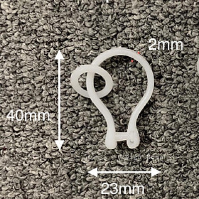 Móc Treo Rèm Vải Ri Đô DIGA HOME - Móc Khoen Nhựa Treo Màn Cửa Tròn Có Thể Tháo Rời