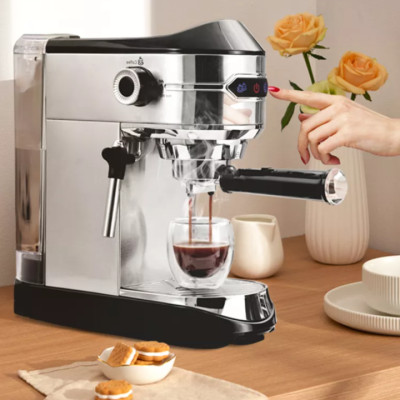 Máy pha cà phê Espresso nhãn hiệu DSP KA3065 - Áp suất 15 bar, có công suất hoạt động mạnh mẽ lên đến 1450W - HÀNG NHẬP KHẨU