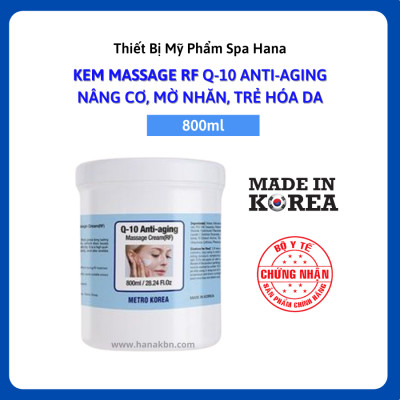 [KHUYẾN MÃI] Kem Massage Nâng Cơ Xóa Nhăn RF Q-10 Hàn Quốc 800ml