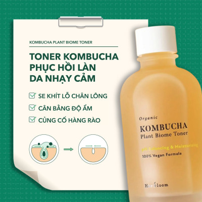Toner Herbloom Cấp Ẩm Chống Lão Hoá Da Cân Bằng Da Kombucha Plant Biome 150ML