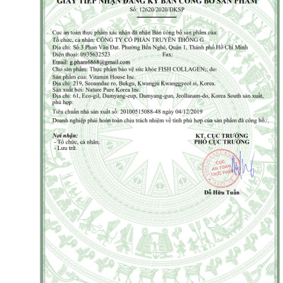 BEAUTY FOOD - FISHCOLLAGEN CAO CẤP TỪ HÀN QUỐC