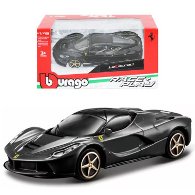Đồ Chơi Mô Hình Xe Ferrari R & P-LaFerrari Tỉ Lệ 1:43 - Bburago 31137BLA/18-36100 - Màu Đen