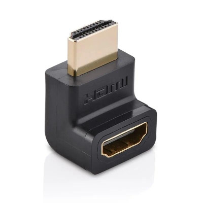 Ugreen UG20110HD112TK Màu Đen Đầu nối dài HDMI gập 90 độ - HÀNG CHÍNH HÃNG