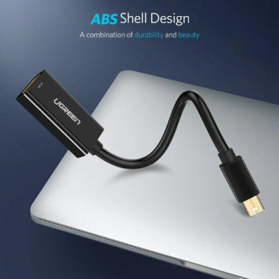 Ugreen UG40360MD112TK 25CM màu Đen Cáp chuyển đổi Mini DP sang HDMI hỗ trợ phân giải 4K x 2K - HÀNG CHÍNH HÃNG