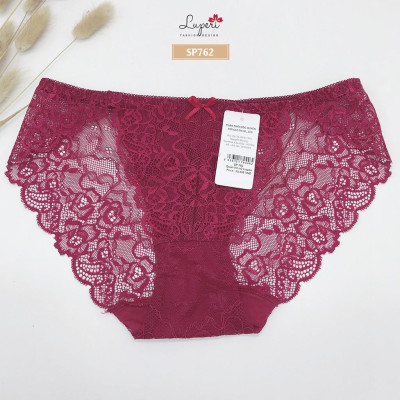 Quần Lót Nữ Ren Cạp Vừa Cao Cấp LUPERI SP762 Kháng Khuẩn Khử Mùi Co Giãn Tốt Không Xù