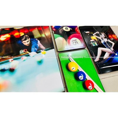 (ẢNH THẬT) Tranh treo tường trang trí decor quán bida  tặng kèm đinh treo