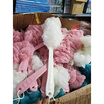 Cây bông tắm cán dài chà lưng tẩy tế bào chết tiện dụng- Màu ngẫu nhiên MDNT25