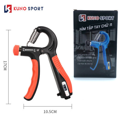 Combo 2 Dụng Cụ Tập Gym Kìm Bóp Tập Cơ Tay Lực Từ 5 Đến 60KG Tùy Chỉnh Có Bộ Đếm Số  Và Gậy Bẻ Tập Tay Power Twister Lực Bẻ Từ 20 Đến 60KG
