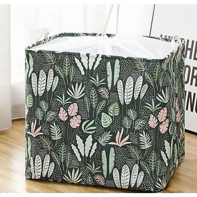 Túi Bạt Đựng Quần Áo Chăn Mền Chống Thấm Nước Sọt Đựng Đồ Gấp Gọn Đa Năng Cỡ Đại 60x45x20cm - Siêu To - Giao Mầu Ngẫu Nhiên