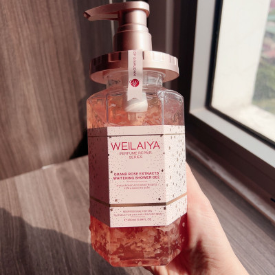 Sữa tắm trắng da cánh hoa hồng Damask Weilaiya Grand Rose Extracts Whitening Shower Gel 450ml