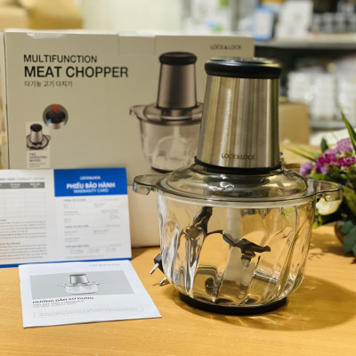 Máy Xay Thịt Cao Cấp Lock&Lock Meat Chopper EJM186SLV Công Suất 400w- 2,4L - Hàng Chính Hãng