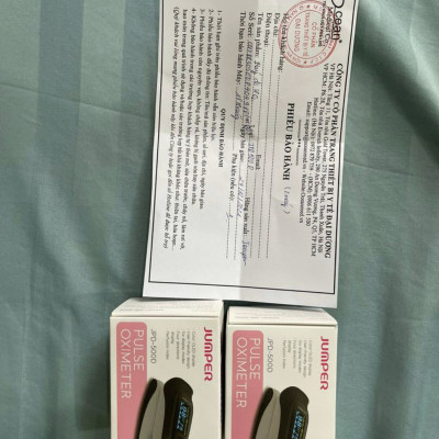 Máy đo nồng độ oxy máu SPO2 và nhịp tim, chỉ số PI Jumper JPD-500D (Chứng nhận FDA hoa kỳ)
