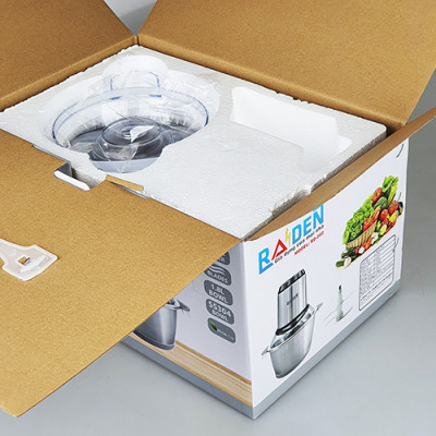 Máy Xay Thịt Cá Raiden RD-202 Inox 304 Công Suất 350W Dung Tích 1.8L Bộ Dao 4 lưỡi Thép Không Gỉ S30V -Hàng Chính Hãng