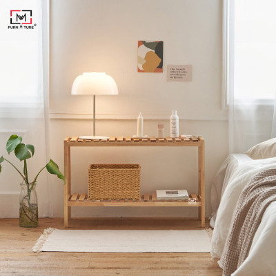 KỆ ĐỰNG GIÀY GỖ 2 TẦNG HÀN QUỐC MÀU GỖ TỰ NHIÊN - BENCH 2F NATURAL SIZE M