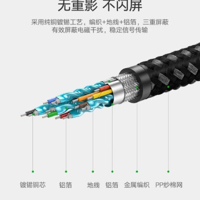Ugreen UG50107HD131TK 1.5M màu Đen Cáp tín hiệu HDMI chuẩn 2.0 dây bọc lưới đầu hợp kim cao cấp - HÀNG CHÍNH HÃNG