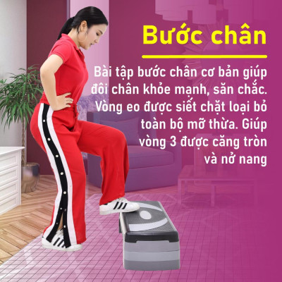 BG Bục dậm nhảy AEROBIC STEP 78CM giảm cân hiệu quả