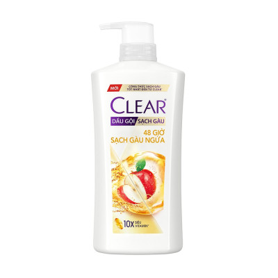 Dầu Gội Clear Thảo Dược Nuôi Dưỡng Da Đầu Từ Gốc, Sạch Gàu Và Giảm Gãy Rụng 630g - Gừng & Hoa Cúc