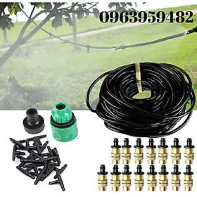 Bộ KIT Phun Sương Tưới Cây Tự Động gồm 20 Béc Bằng Đồng Cao Cấp và đầy đủ phụ kiện