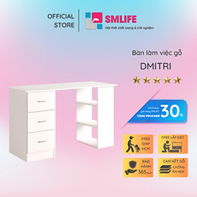 Bàn Học Nhỏ Gọn Thiết Kế Đơn Giản Cho Bé SMLIFE Dmitri