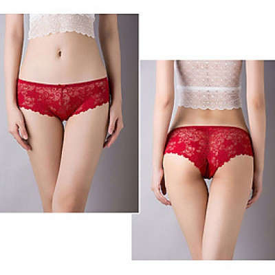 Quần lót nữ ren Thái gợi cảm siêu mềm mại xuyên thấu, quần chip nữ kiểu dáng sexy công chúa rẻ đẹp Màu ngẫu nhiên
