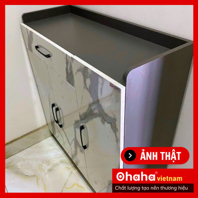 [Kèm Ảnh Thực Tế - Miễn phí vận chuyển & Lắp đặt] TỦ GIÀY THÔNG MINH CAO CẤP GIẢ ĐÁ - TGCC008