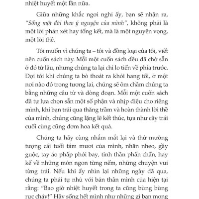 Sống Một Đời Theo Ước Nguyện Bản Thân