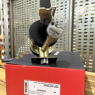 Khóa tròn Gạt Vickini màu Đen 31688 OBP Màu Đen